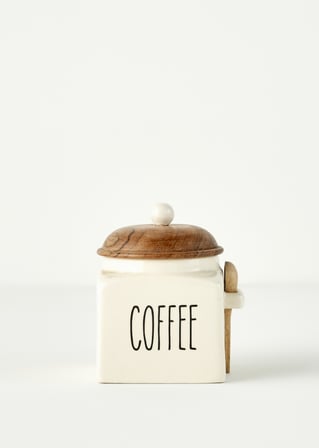 Koffi Seramik Kavanoz Krem (800 ml)