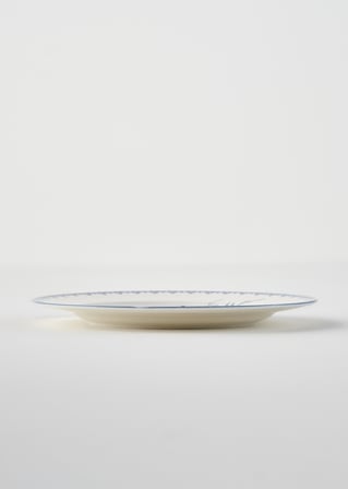 Bleu Blanc Porselen 4'lü Pasta Tabağı Mavi (21 cm)