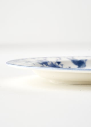 Bleu Blanc Porselen Büyük Sunum Tabağı Mavi (30 cm)