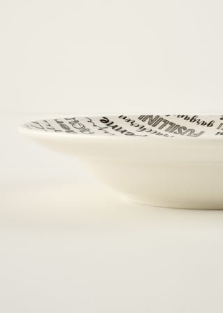 Alfredo Porselen Makarna Tabağı Siyah (28 cm)