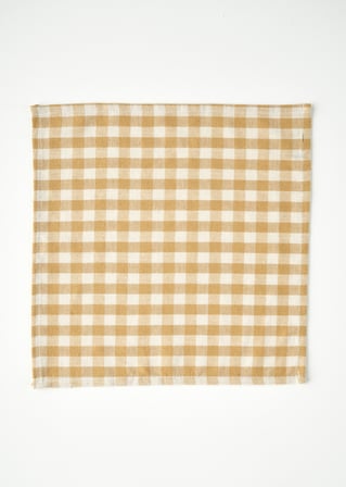 %100 Pamuk Pavia Peçete Hardal (40x40 cm) Hardal