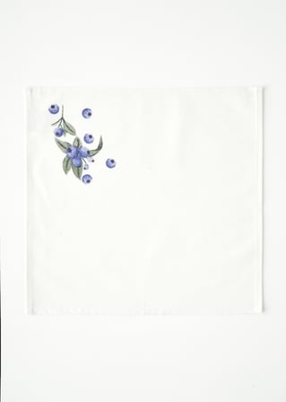 %100 Pamuk Blueberry Peçete (40x40 cm)