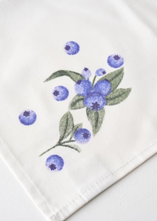 %100 Pamuk Blueberry Peçete (40x40 cm)