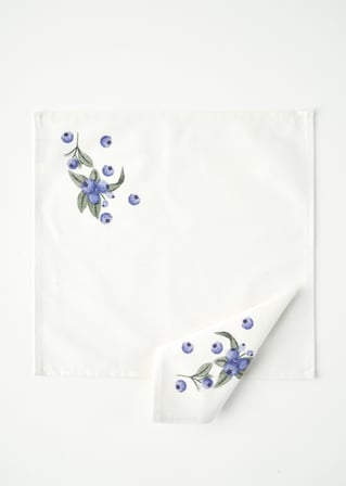 %100 Pamuk Blueberry Peçete (40x40 cm)