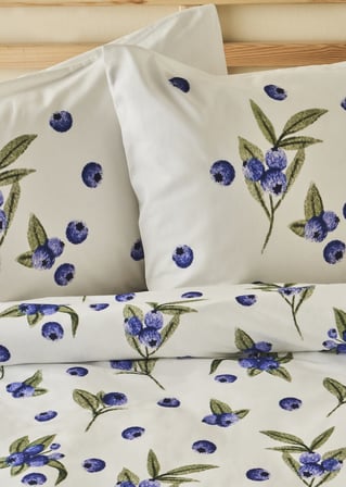 %100 Pamuk Ranforce Blueberry Çift Kişilik Nevresim Seti (200X220 Cm)