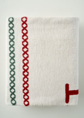 Jolly Pamuklu Çift Kişilik Battaniye Kırmızı-Yeşil (180x220 cm)