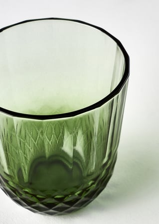Colore Kesme Bardak-Kadeh Seti 24'lü Yeşil