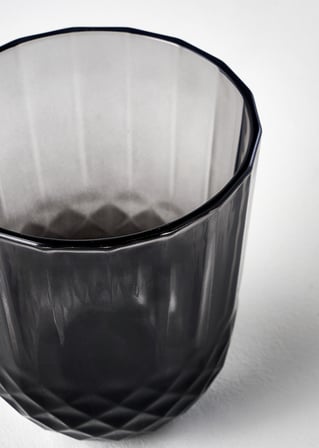 Colore Kesme Bardak-Kadeh Seti 24'lü Antrasit