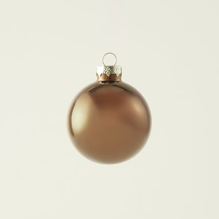 Christmas Dekoratif Süs 12'li Kahverengi (6 cm)
