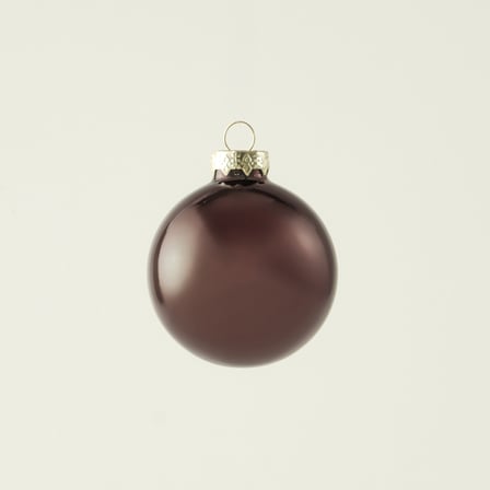 Christmas Dekoratif Süs 12'li Kahverengi (6 cm)