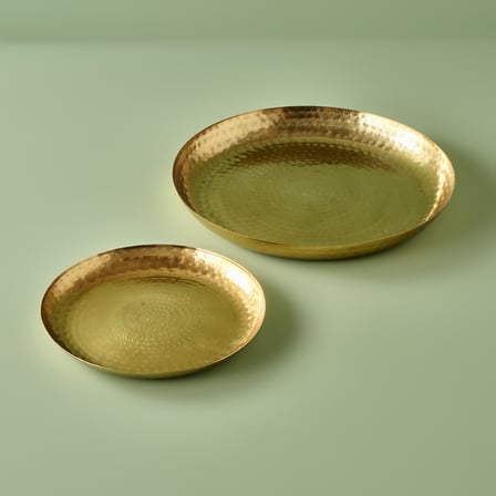 Serra Dekoratif Tabak Gold (29 cm) Gold