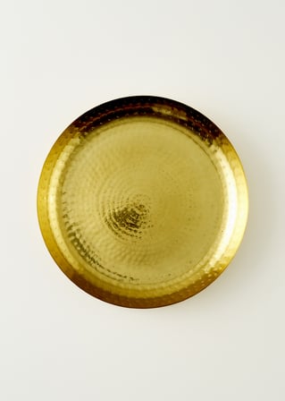 Serra Dekoratif Tabak Gold (29 cm) Gold