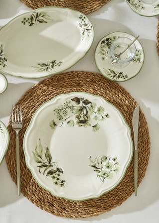 Bella Maison Julia Stoneware 26 Parça 6 Kişilik Kahvaltı Takımı Yeşil