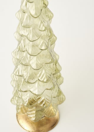 Pine Tree Dekoratif Obje Naturel (10x10x35 cm)