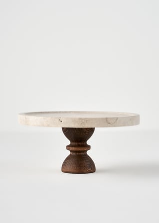 Ephesus Traverten Kek Standı Naturel (25 cm)