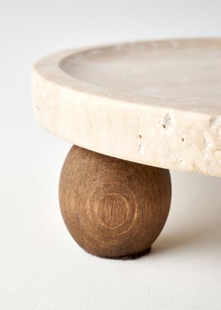 Ephesus Traverten Sunum Standı Naturel (25 cm)
