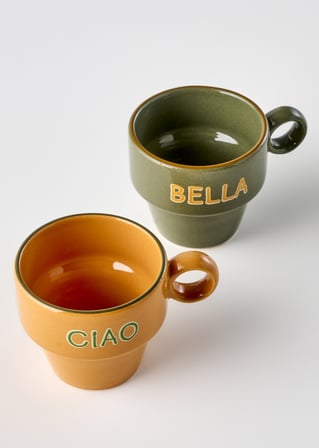 Line Espresso 2'li Set Hardal-Yeşil (105 cc)