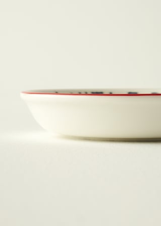 Line Porselen Büyük Sunum Kasesi Kırmızı (15 cm)