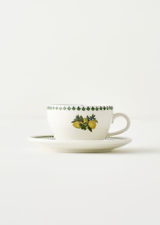 Lemoncello Porselen 2'li Çay Fincanı Seti (270 cc)