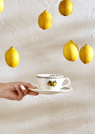 Lemoncello Porselen 2'li Çay Fincanı Seti (270 cc)