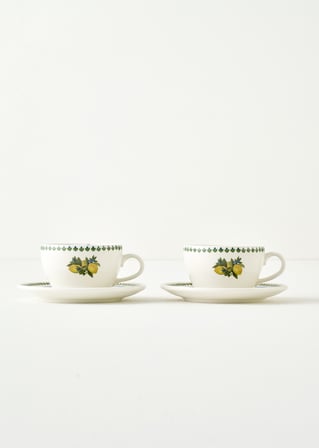 Lemoncello Porselen 2'li Çay Fincanı Seti (270 cc)