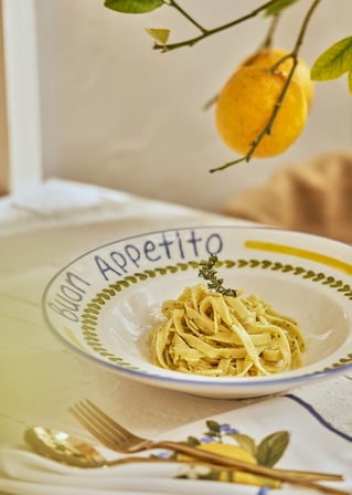 Lemoncello Porselen Makarna Tabağı (27 cm)