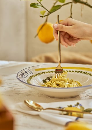 Lemoncello Porselen Makarna Tabağı (27 cm)