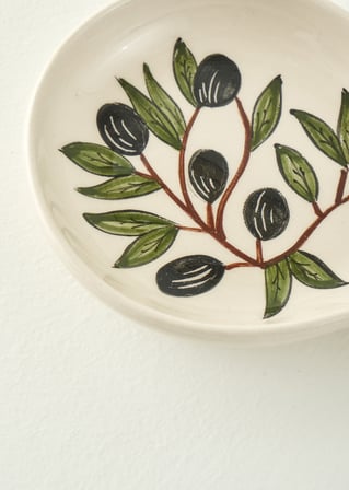 Olive Kirli Kaşıklık Beyaz (11,5x24 cm)