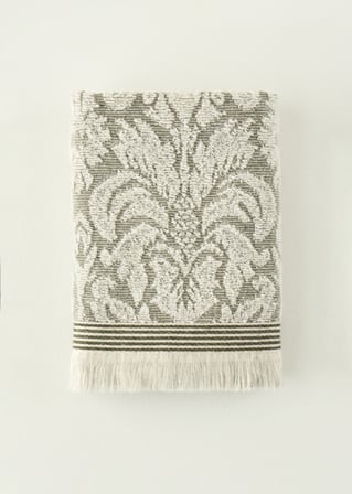 %100 Pamuk Colin Yüz Havlusu Yeşil (50x90 cm)