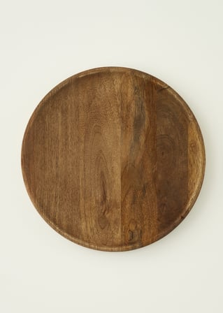 Wooden Mango Sunum Tabağı Naturel (30 cm)