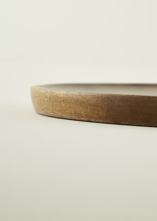Wooden Mango Sunum Tabağı Naturel (30 cm)