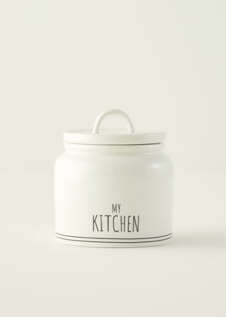 My Kitchen Porselen Kavanoz Beyaz (500 cc)