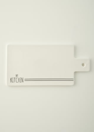 My Kitchen Porselen Sunum ve Kesme Tahtası Beyaz (30x15x0,8 cm)