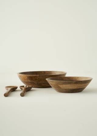 Wooden Mango Sunum Kasesi Kahverengi (25x6,5 cm)