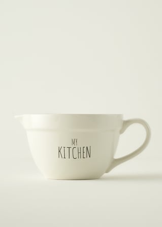 My Kitchen Seramik Karıştırma Kasesi Beyaz (1700 cc)