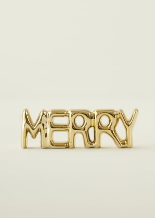 Merry Dekoratif Obje Gold (18x2x6 cm)
