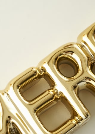 Merry Dekoratif Obje Gold (18x2x6 cm)