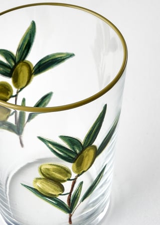 Olive Meşrubat Bardağı 4'lü Yeşil (510 cc)