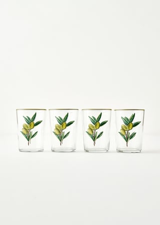 Olive Meşrubat Bardağı 4'lü Yeşil (510 cc)