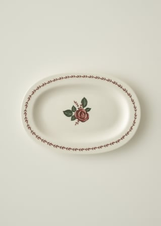 Rose Porselen Sunum Tabağı (25 cm)
