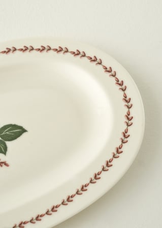 Rose Porselen Sunum Tabağı (25 cm)