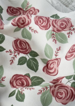 Rose Pamuklu Baskılı Kurulama Bezi 2'li Krem (40x50 cm)