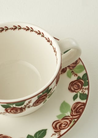 Rose 2'li Porselen Çay Fincanı Seti (270 cc)