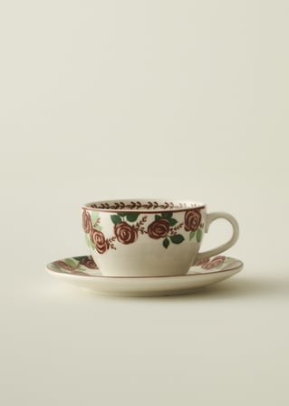 Rose 2'li Porselen Çay Fincanı Seti (270 cc)
