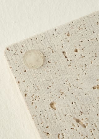 Ephesus 4'lü Traverten Bardak Altlığı (10x10 cm)