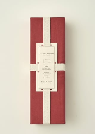 %100 Pamuk Saten Supreme 2'li Yastık Kılıfı Bordo (50x70 cm)