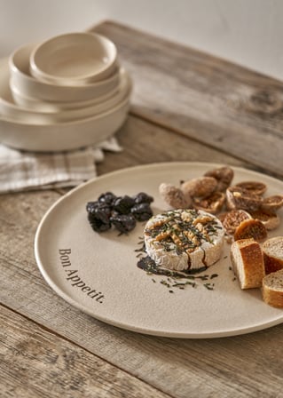 Parisien Porselen Pasta Tabağı 4'lü Krem (21 cm)
