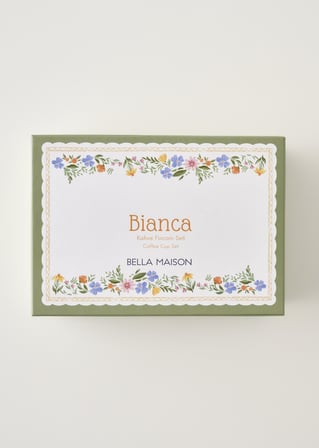 Bianca New Bone 2'li Kahve Fincanı Seti (160 cc) Çok Renkli