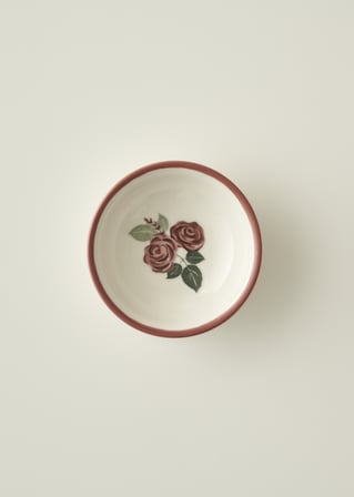 Rose Porselen Kase (13 cm)