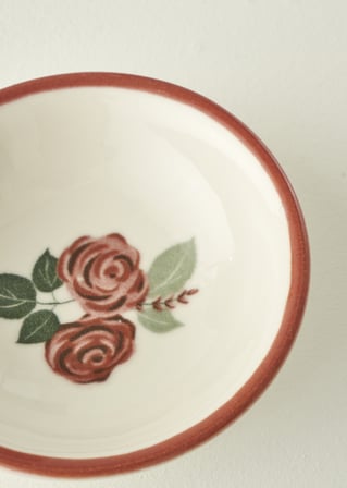 Rose Porselen Kase (13 cm)